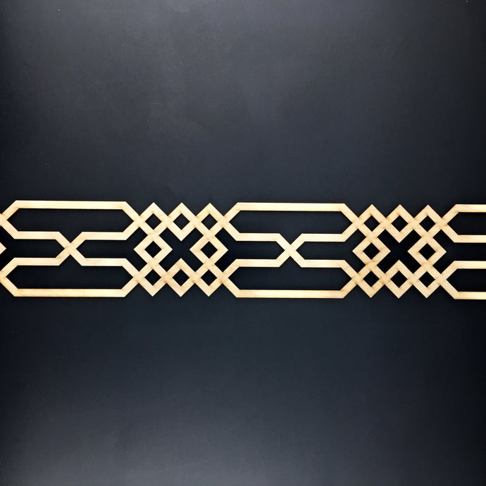 Moroccan Decorative Laser Cut Craft Wood Work Border Panel (B-029)