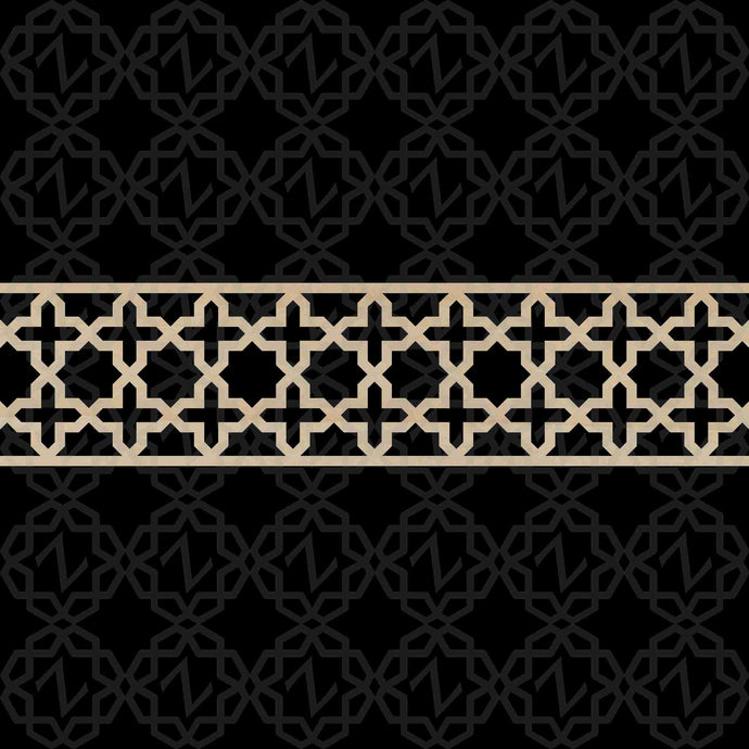 Moroccan Decorative Laser Cut Craft Wood Work Border Panel (B-031)