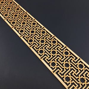 Moroccan Decorative Laser Cut Craft Wood Work Border Panel (B-033)