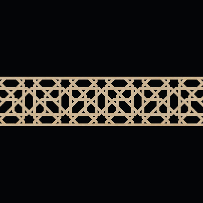 Moroccan Decorative Laser Cut Craft Wood Work Border Panel (B-035)