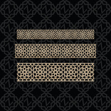 Load image into Gallery viewer, Moroccan Decorative Laser Cut Craft Wood Work Border Panel (B-044)