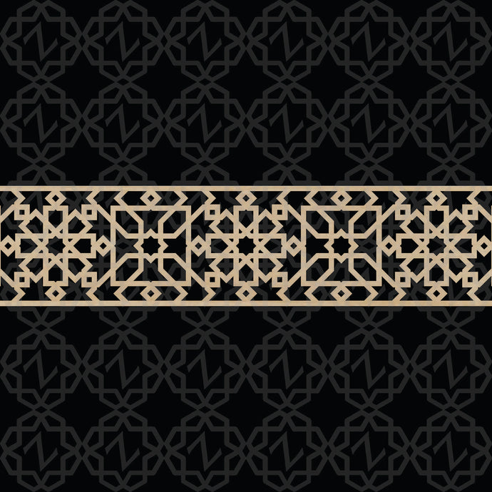 Moroccan Decorative Laser Cut Craft Wood Work Border Panel (B-045)