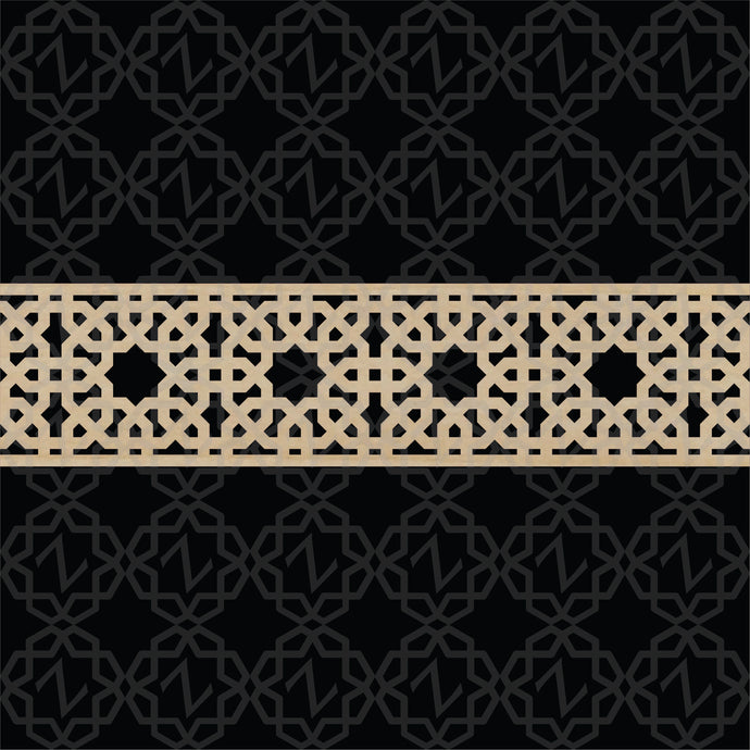 Moroccan Decorative Laser Cut Craft Wood Work Border Panel (B-046)