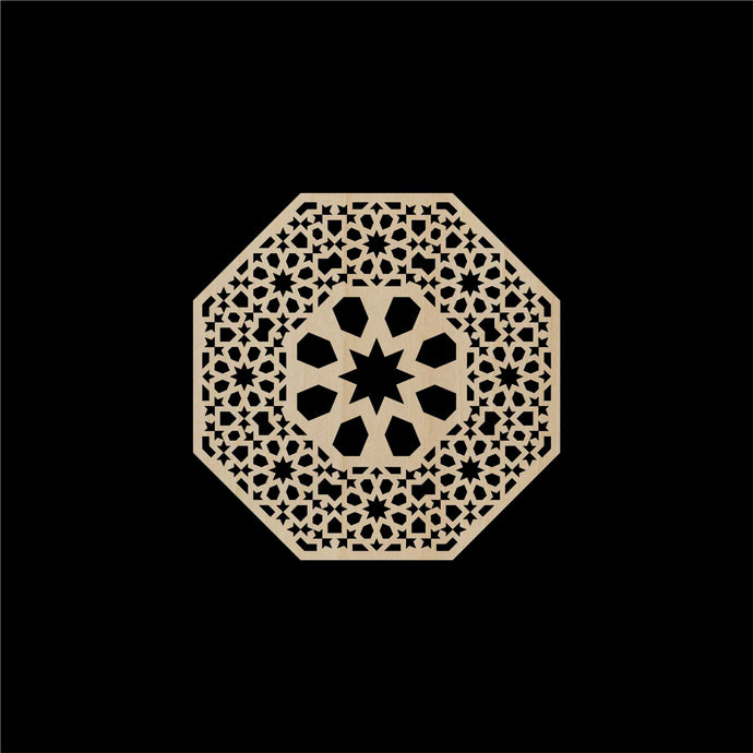 Decorative Laser Cut Wood Work Craft Center Piece Ornament (O-025)