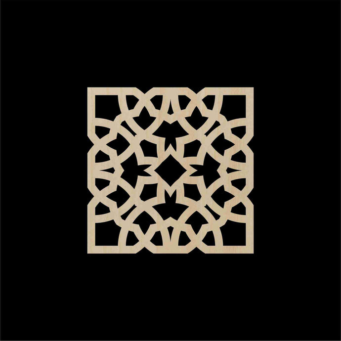 Decorative Laser Cut Wood Work Craft Center Piece Ornament (O-028)