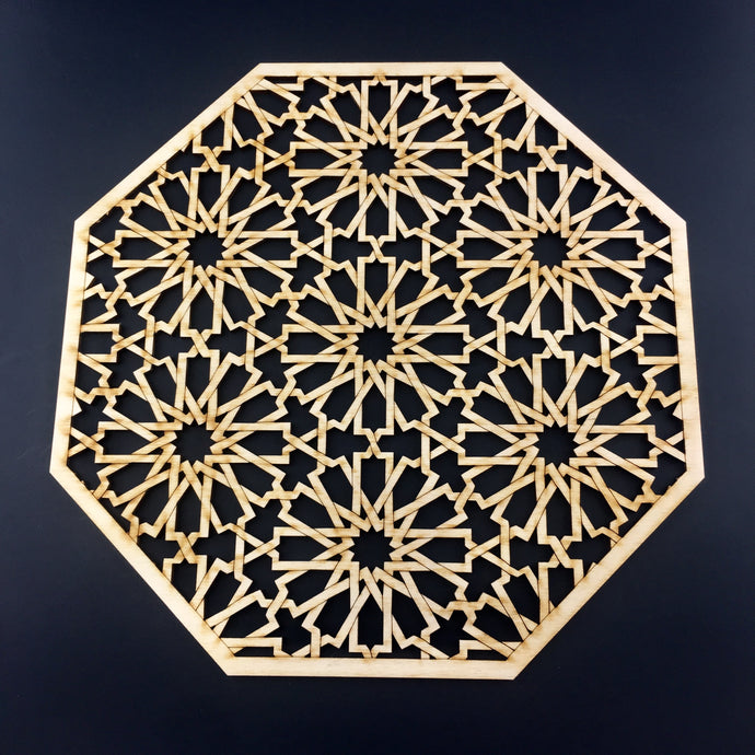 Decorative Laser Cut Wood Work Craft Center Piece Ornament (O-030)